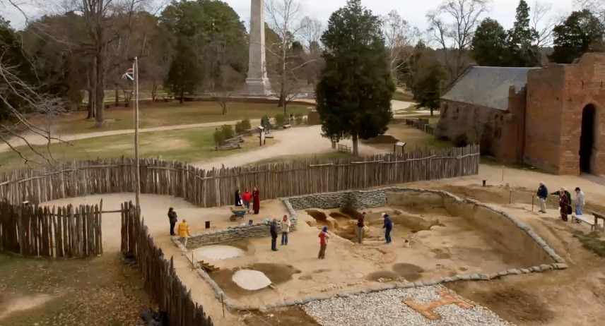 Image of Archaeological Research on Native American Tribal Land in Virginia